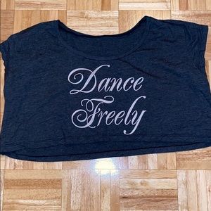 Oversized Dance Freely Crop Top